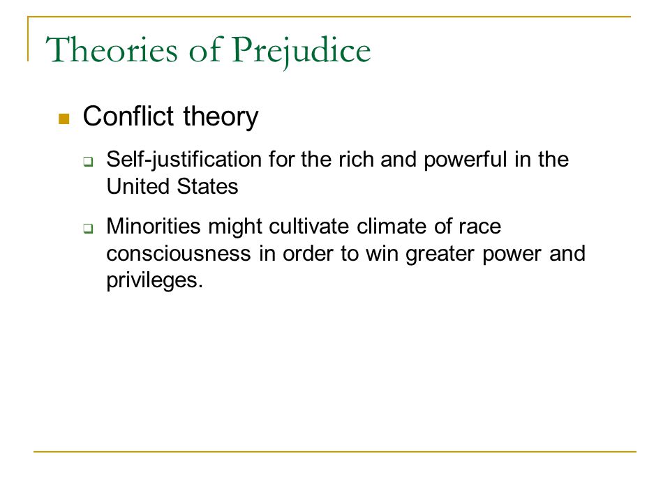 Race conflict approach